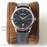 ZF Factory Jaeger LeCoultre Master Ultra Thin Q1288420 Black Leather Strap 40mm Swiss 9015 Automatic Watch